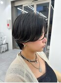 ハンサムショート○毛流れカット○