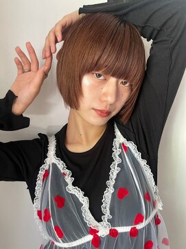 アスティブランシュ(Asti blanche) プツッとミニボブ_ピンクベージュ