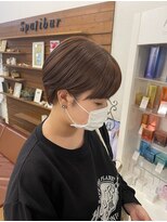 スパリブール(Spalibur)&nbsp;マッシュショート×オレンジブラウン