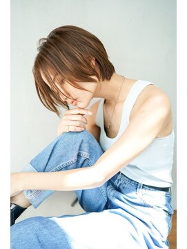 ギークス(GEEKS) 【GEEKS渋谷】中性的/ハンサムショート/春カラー/30代40代/小顔