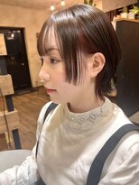 シークスヘアブラウン(SYKTH hair Brown) 【ブリーチなしで叶えるイヤリングカラー】ショートウルフ