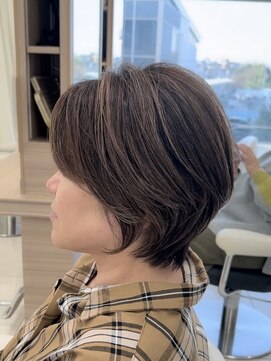 アッシュ 鶴ヶ峰1号店(Ash) 【白髪ぼかしハイライト】ショート【鶴ヶ峰/白髪ぼかし】