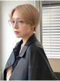 ナチュラルセンターパートショート