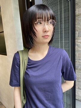 オンドバイサク(ondo by Saku) 顔まわりカット/切りっぱなしボブ/レイヤーボブ/20代