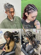 ブレイズ、コーンロウ、ドレッドまで幅広く対応可能！特殊ヘアでは愛知県最大のサロンになります。
