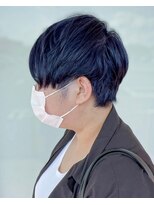 ヘアーショップ エヌアンドエー 幸手店(hairshop N&A)&nbsp;働く女性のベリーショート 黒髪艶カラー マッシュヘア