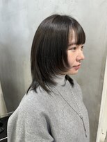 シーン(seen)&nbsp;○ウルフレイヤーカットロングウルフ顔まわりカット髪質改善