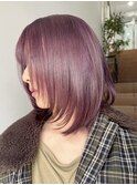 ミルクティーグレージュ小顔ウルフレイヤーくびれロングレイヤー