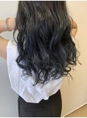 ネイビーカラーレイヤーカット_くびれヘア_342