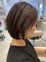 アッシュ 仙川店(Ash)&nbsp;40代50代60代ナチュラル縮毛矯正ショートボブひし形ショート