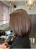 外国人風ハイライト*ミディアムヘア*立体感丸み30代40代