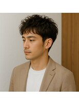 スープレックス ヘアーデザイン(SOUPREX HAIR DESIGN)&nbsp;大人メンズ　ツーブロックニュアンスパーマ　20代 30代 40代