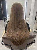 ハイレイヤーレイヤーカットブリーチ無しカラー顔周り韓国