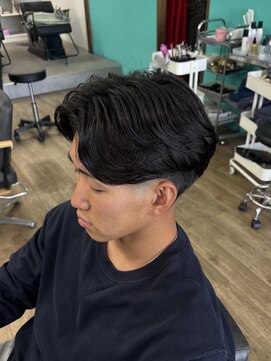 スウェル 西千葉店(Swell) ニュアンスパーマ×テーパーフェード