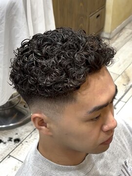 men's/メンズ/リバースセンターパート/サーフカール/神保町/眉毛