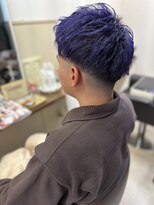 コア フィール ア デイ(COIFFURE A DAY)&nbsp;【見附　今町】メンズブリーチONカラー　パープル