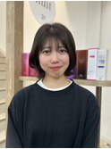 レイヤーボブ×暗めブラウン