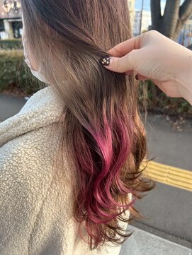 ファースト 長町店(first) インナーカラー/ピンクカラー