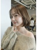 【中澤彩乃】内巻きボブフレンチガーリー吉祥寺オリーブベージュ