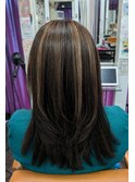 白髪ぼかしハイライト