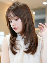 ReFa公式プレミアムサロン Zina横浜2nd 個室美容室 髪質改善レイヤーカット/髪質改善&nbsp;髪質改善*ハッシュカットミルクブラウン*美髪【Zina横浜】
