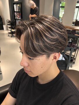 ブラッシュ バイ フォルテ 静岡 草薙店(Brush by FORTE) メンズハイライト　白髪ぼかし　メッシュキャップ　静岡　草薙