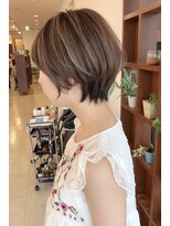 ボブからイメチェンショートハイライトkchiara福岡川野直人