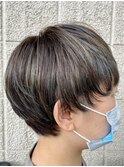 ブルーハイライト☆マッシュショート