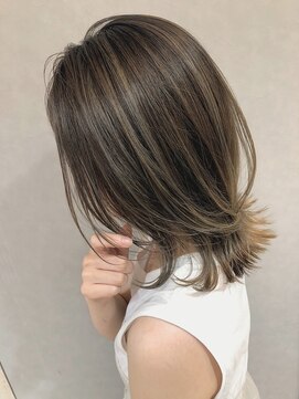 モダンメイド 四条烏丸(modern made) 前髪 アンブレラカラー こなれミディ イメチェン ウェーブパーマ