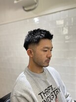 メリケンバーバーショップ フクオカ(MERICAN BARBERSHOP FUK)&nbsp;かきあげナチュラルフェード