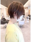 襟足束感ショート/丸みショートボブ/ショートボブ/ショート