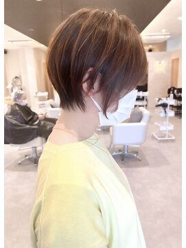 ヴィサージュタイム(VISAGE thyme) 襟足束感ショート/丸みショートボブ/ショートボブ/ショート