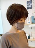 大人可愛い切りっぱなしボブクールショートボブ20代30代40代