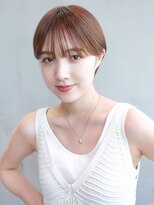 アイティーバイアルバム 藤沢店(IT by ALBUM)&nbsp;ぴたっとマッシュショート_斜めバンググレージュカラー_59303