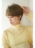 くびレイヤーエモージュグレージュカラーくびれショート/吉祥寺