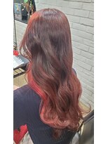 アフィナー(Afinar) イヤリングカラーRED