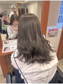 【やわらかフォギーベージュ】#ブリーチなしダブルカラー