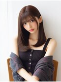 前髪/イメチェン/小顔カット/ネビージュ/ワンレン/黒髪/ボブルフ