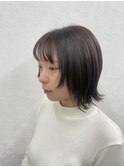 フェイスレイヤー/ショートボブ/外ハネスタイル
