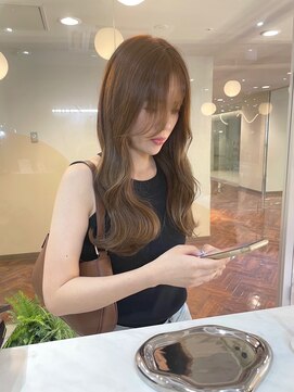 ジーナ 福岡藤崎(Zina) [Zina藤崎]髪質改善/オリーブベージュ/韓国ヘア/前髪/顔周り