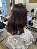 アジールヘア 所沢プロペ通り店(agir hair)&nbsp;レッドブラウン小顔カットワンレンケアブリーチ所沢韓国練馬