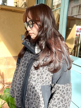 ロチカバイドールヘアー 心斎橋(Rotika by Doll hair) ナチュラル　ボルドー　カラー