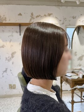 サンバイセライロ 千葉(SAN. by celilo) ミニボブ × ナチュラルブラウン【千葉優希】