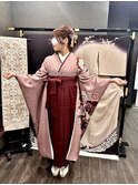 卒業式　お客様ご持参　着付け　セット