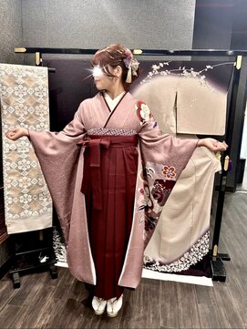 五三桐 村上 卒業式　お客様ご持参　着付け　セット