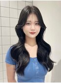 韓国風レイヤーカット顔まわりくびれオルチャン堀江