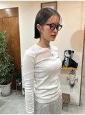 【yuna】美髪矯正bob × ブリーチなしグレージュ