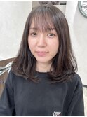 レイヤーカットアディクシーカラーオリーブグレージュ堺東