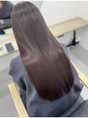 ロング顔周りレイヤー美髪韓国ヘア_momo0001
