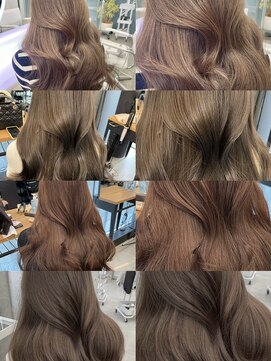 コート 表参道(Cote) レイヤーロング/韓国レイヤー ショコラブラウンオリーブベージュ